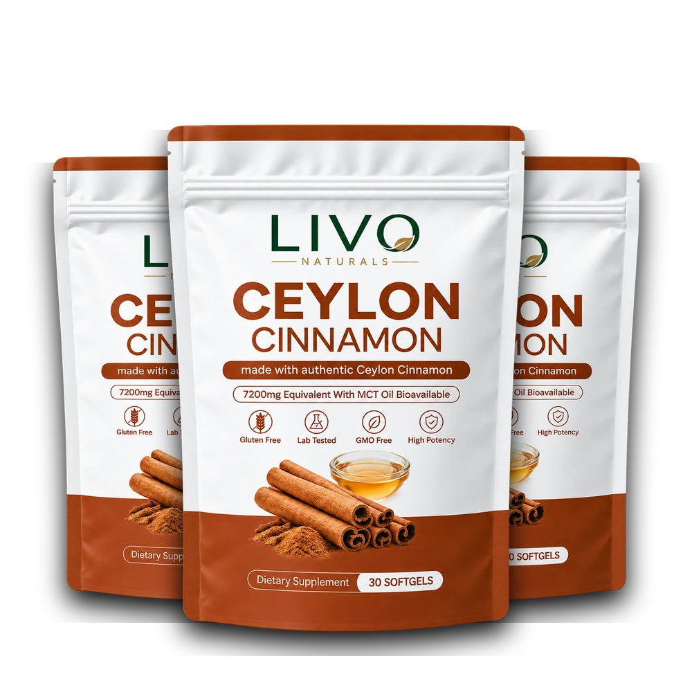 Ceylon Cinnamon 7200mg Equivalent with MCT Oil