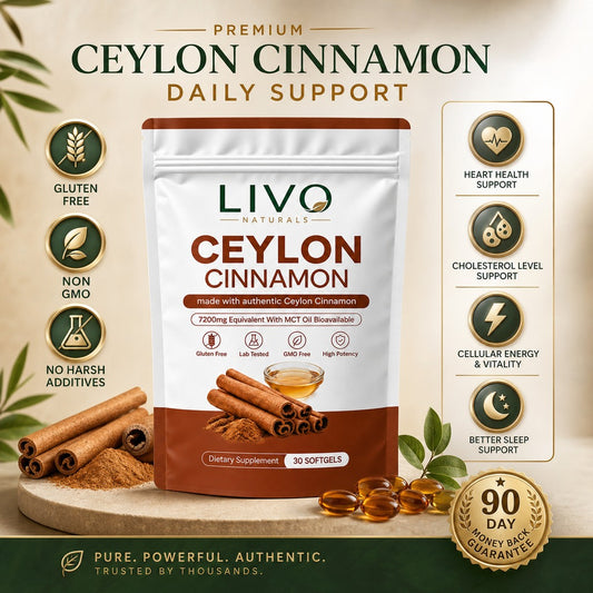 Ceylon Cinnamon 7200mg Equivalent with MCT Oil