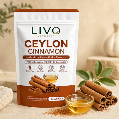 Ceylon Cinnamon 7200mg Equivalent with MCT Oil